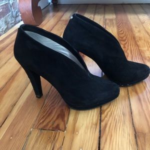 Michael Kors black suede booties size 7.5